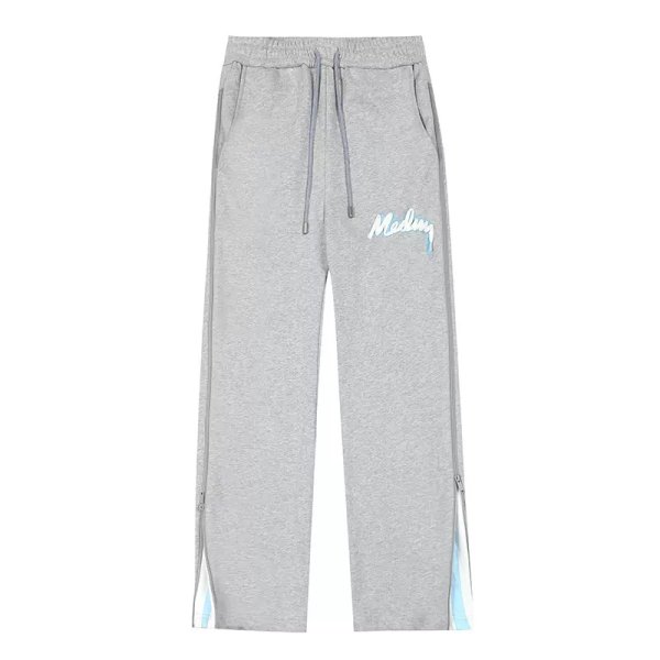 画像1: 24SS M.E.D.M MEDM Sweat Side Zipprer Pants ユニセックス メンズ 男女兼用 トレンド 刺繍サイドジッパーカジュアルパンツ 春秋 ルーズストレートパンツ  ロゴ スウェット トレーナー  MR. ENJOY DA MONEY ミスターエンジョイダマネー (1)