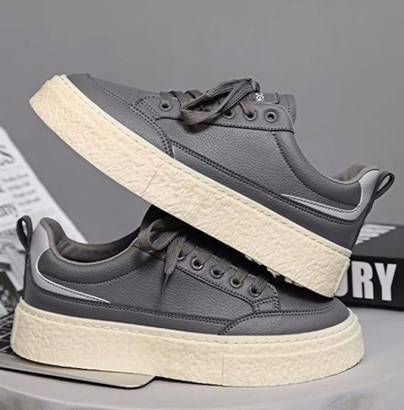 画像7: unisex platform wingtip lace-up sneakers  shoes 男女兼用 ユニセックスウイングチップレザーレースアッププラットフォームスニーカーシューズ (7)