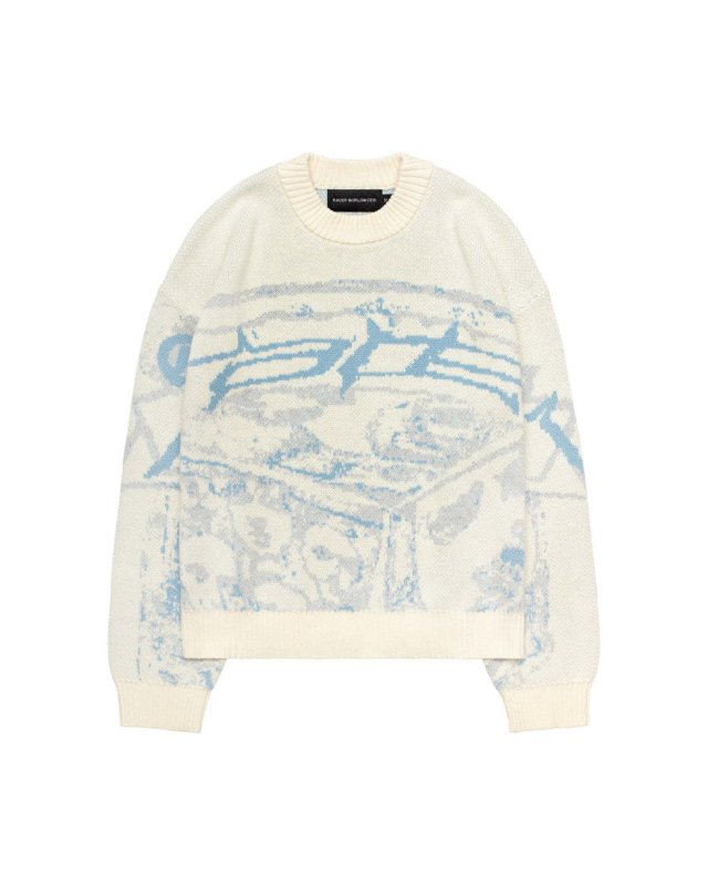 画像6: Unisex jacquard street personality round neck sweater ユニセックス 男女兼用ジャガード編み込みストリートラウンドネックセーター ニット (6)