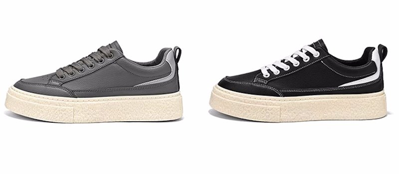 画像3: unisex platform wingtip lace-up sneakers  shoes 男女兼用 ユニセックスウイングチップレザーレースアッププラットフォームスニーカーシューズ (3)