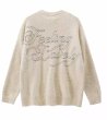 画像3: angel graphic round neck sweater　ユニセックス 男女兼用 エンジェル グラフィックラウンドネックセータープルオーバ (3)