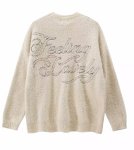 画像3: angel graphic round neck sweater　ユニセックス 男女兼用 エンジェル グラフィックラウンドネックセータープルオーバ (3)