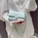 画像6: Woman’s  quilted leather chain shoulder tote shoulder bag  チェーンショルダー キルティングレザートートショルダーバッグ (6)