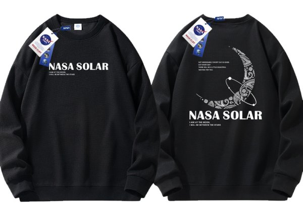 画像1: NASA x Paisley Moon sweat   ユニセックス 男女兼用 NASA×ペイズリー月ムーンプリント スウェットトレーナー (1)