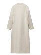 画像10: Women's off-white double-sided woolen long coat 　ロング丈VネックシンプルAラインコート ジャケット (10)