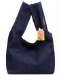 画像4: Woman’s  Snoopy Denim Canvas Embroidery Handheld Shoulder Tote Bag  スヌーピー刺繍デニム キャンバストートショルダーバッグ (4)