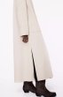 画像7: Women's off-white double-sided woolen long coat 　ロング丈VネックシンプルAラインコート ジャケット (7)