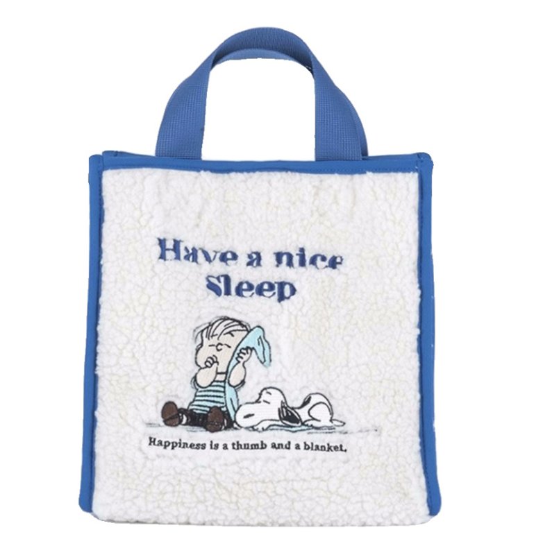 画像2: Woman’s  Snoopy  cute plush lambswool embroidered tote  Tote Bag  スヌーピー刺繍ファーキュートトートショルダーバッグ (2)