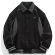 画像3: Color Blocking OversizeBaseball Uniform jacket stadium jacket　ユニセックス 男女兼用カラーブロックスタジアムジャンパースタジャンジャケットコート (3)