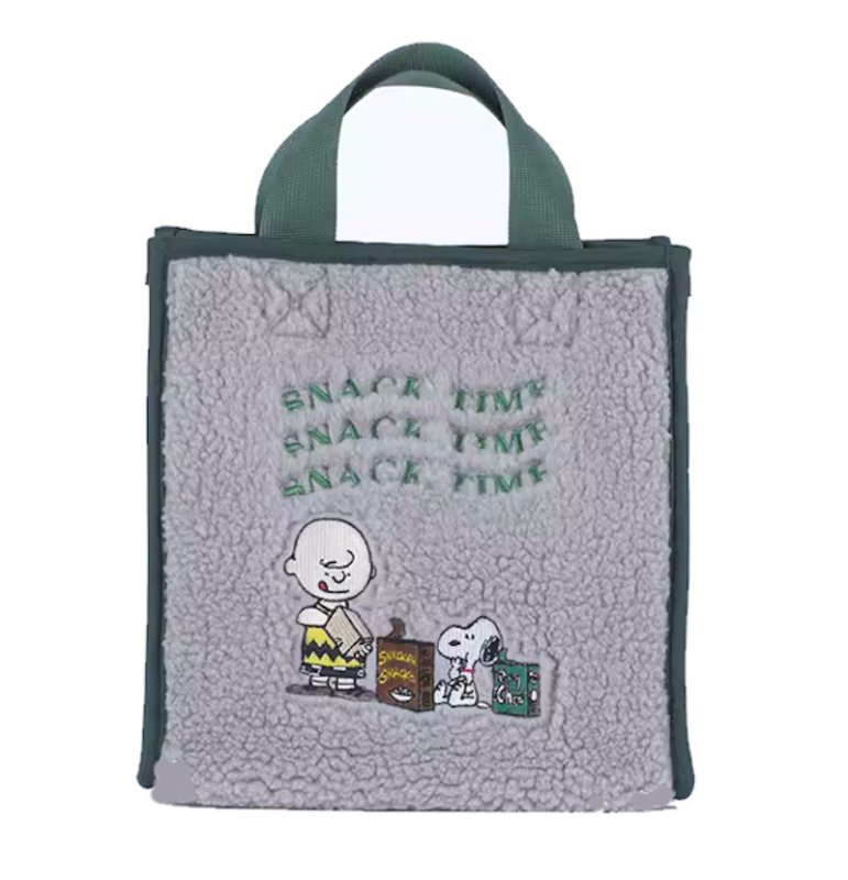 画像3: Woman’s  Snoopy  cute plush lambswool embroidered tote  Tote Bag  スヌーピー刺繍ファーキュートトートショルダーバッグ (3)