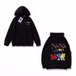 画像2:  NASA×N&N character hoodie sweatshirt 　ユニセックス男女兼用 NASAナサ×N&Nキャラクタープリントフーディパーカースウェット  トレーナー (2)