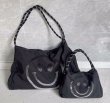 画像5: Woman’s smiley face commuter Rhinestone bagtote shoulder bag  ラインストーンスマイルトートショルダーバッグ (5)