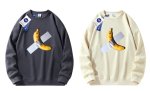画像8: Realistic Banana Print Round Neck Sweatshirt sweat   ユニセックス 男女兼用 リアルバナナプリント スウェットトレーナー (8)