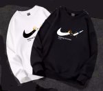 画像4: SALE セール 23 Broken swoosh Parody Sweat Sweatshirts 即納ブロークンスウォッシュ スウェット トレーナー 男女兼用 ユニセックスプリント前 (4)