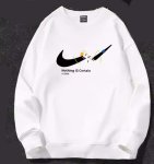 画像2: SALE セール 23 Broken swoosh Parody Sweat Sweatshirts 即納ブロークンスウォッシュ スウェット トレーナー 男女兼用 ユニセックスプリント前 (2)