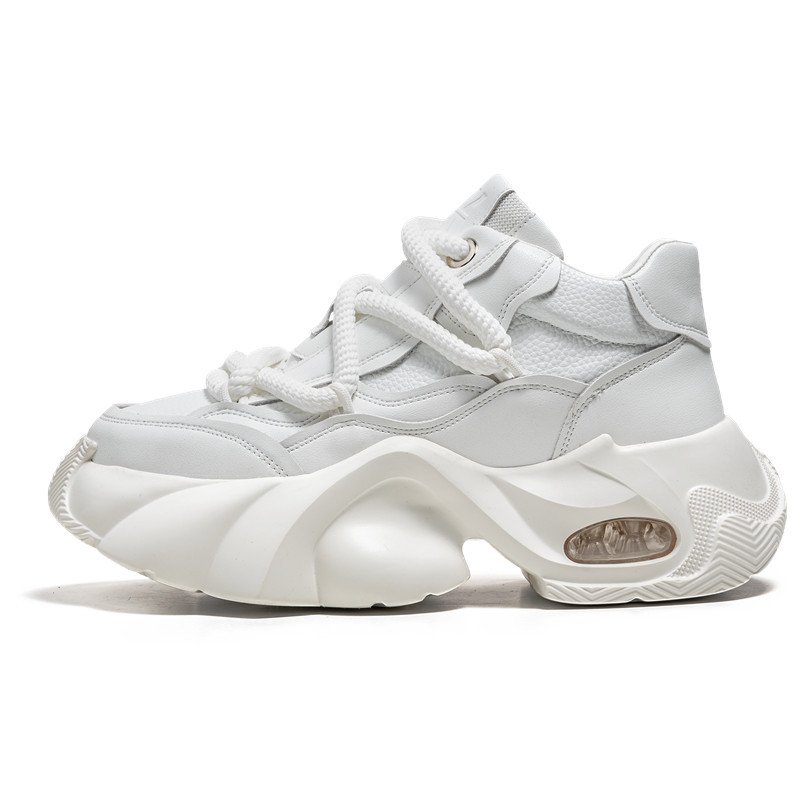 Thick-soled lace-up dad shoes sneakers shoes 男女兼用 ユニ