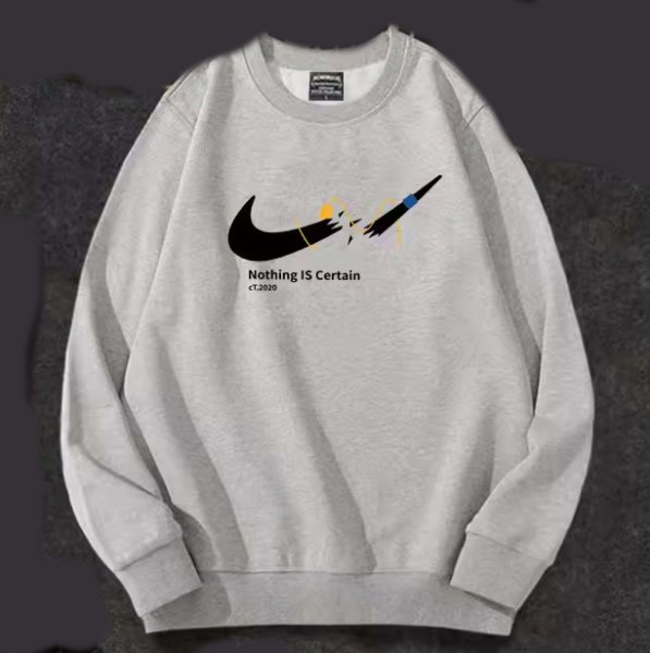 画像5: SALE セール 23 Broken swoosh Parody Sweat Sweatshirts 即納ブロークンスウォッシュ スウェット トレーナー 男女兼用 ユニセックスプリント前 (5)