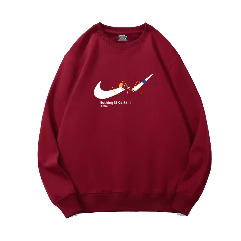 画像1: SALE セール 23 Broken swoosh Parody Sweat Sweatshirts 即納ブロークンスウォッシュ スウェット トレーナー 男女兼用 ユニセックスプリント前 (1)