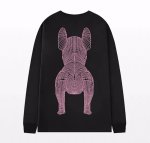 画像3: Bulldog Dog Print Long Sleeve T-Shirt　 ユニセックス 男女兼用 ブルドッグ犬プリントロングスリーブtシャツプリント  (3)