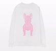 画像4: Bulldog Dog Print Long Sleeve T-Shirt　 ユニセックス 男女兼用 ブルドッグ犬プリントロングスリーブtシャツプリント  (4)