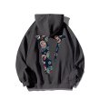 画像7: Paisley print V mark hooded Sweat Shirts ユニセックス男女兼用 ペイズリープリントVマークフーディパーカースウェット  トレーナー (7)