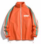 画像6: men's NASA× line stand color windbreaker jacket　ユニセックス 男女兼用NASAナサライン入りフーディウインドブレーカージャケット (6)