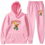 画像13: bart simpson print Backwoods set up　ユニセックス男女兼用 バートシンプソンプリント セットアップフーディパーカースウェットト レーナー (13)