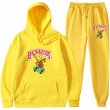 画像8: bart simpson print Backwoods set up　ユニセックス男女兼用 バートシンプソンプリント セットアップフーディパーカースウェットト レーナー (8)