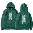 画像9: Bulldog Dog Print Long Sleeve  hoodie sweatshirt 　ユニセックス男女兼用 ブルドッグ犬プリントフーディパーカースウェット  トレーナー (9)