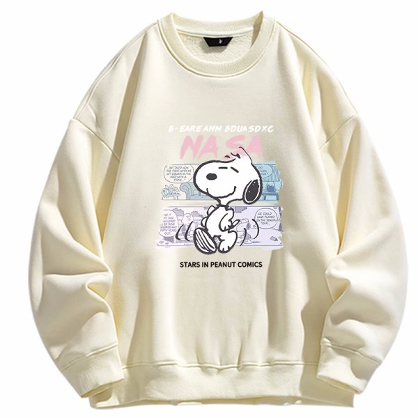 画像1: NASA x Snoopy Sweatshirt 　ユニセックス男女兼用 NASAナサ× スヌーピー スウェットトレーナー  (1)