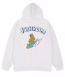 画像1: surfing bear print Long Sleeve hoodie sweatshirt 　ユニセックス男女兼用波乗りサーフィンベア熊 プリントフーディパーカースウェット  トレーナー (1)