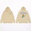 画像2: surfing bear print Long Sleeve hoodie sweatshirt 　ユニセックス男女兼用波乗りサーフィンベア熊 プリントフーディパーカースウェット  トレーナー (2)