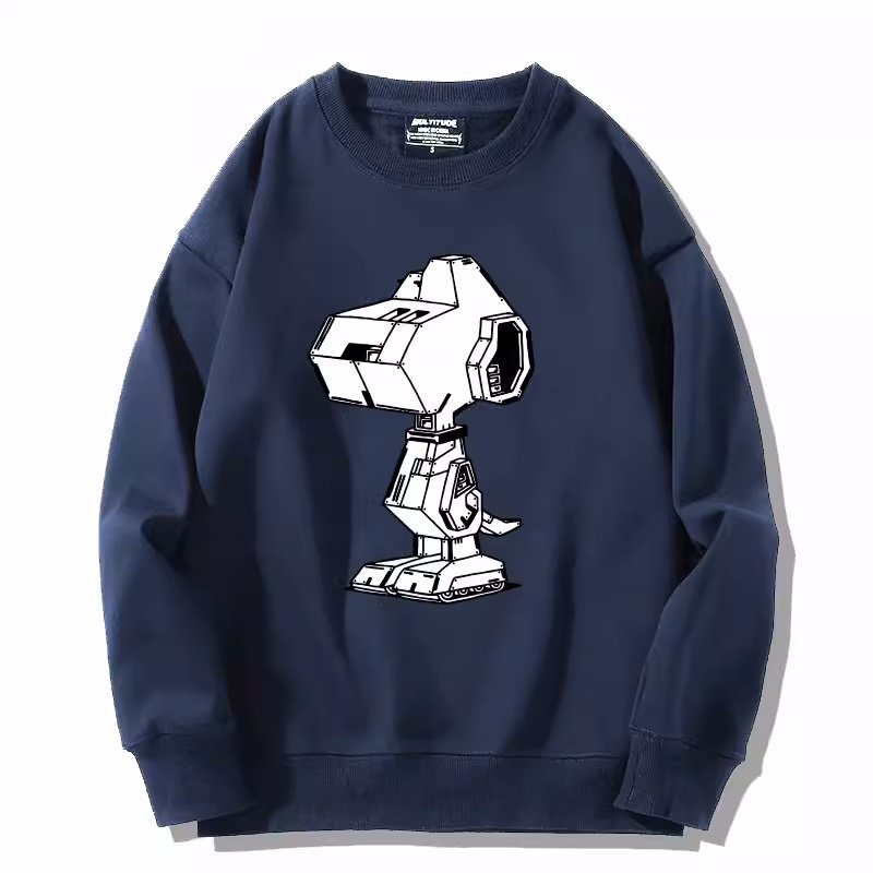画像5: robot terminator snoopy Sweatshirt  ユニセックス男女兼用 ロボットターミネータースヌーピー スウェットトレーナー  (5)