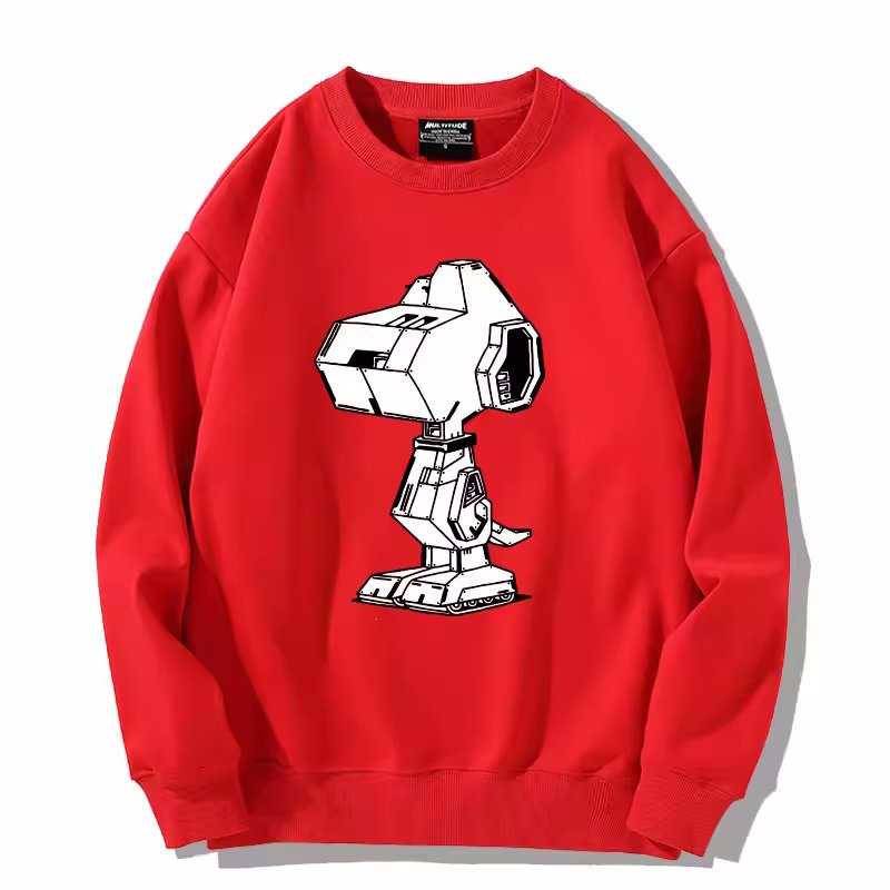 画像7: robot terminator snoopy Sweatshirt  ユニセックス男女兼用 ロボットターミネータースヌーピー スウェットトレーナー  (7)