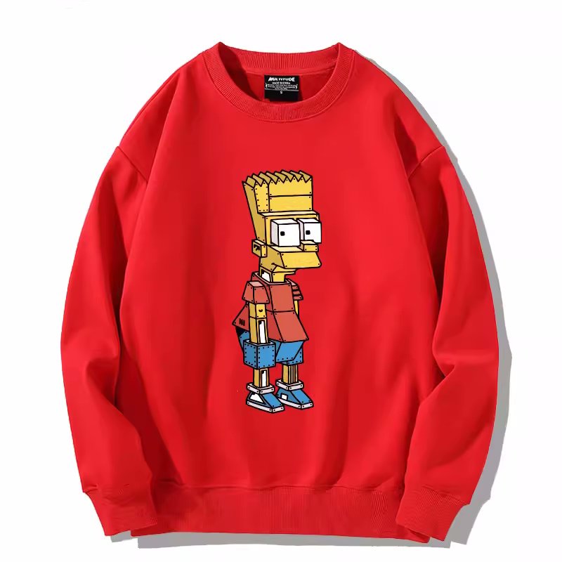 画像7: robot terminator bart simpson Sweatshirt 　ユニセックス男女兼用 ロボットターミネーターバートシンプソン スウェットトレーナー  (7)