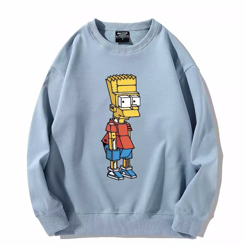 画像5: robot terminator bart simpson Sweatshirt 　ユニセックス男女兼用 ロボットターミネーターバートシンプソン スウェットトレーナー  (5)