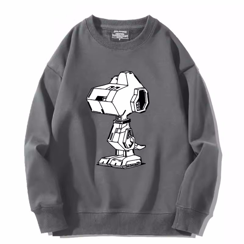 画像4: robot terminator snoopy Sweatshirt  ユニセックス男女兼用 ロボットターミネータースヌーピー スウェットトレーナー  (4)