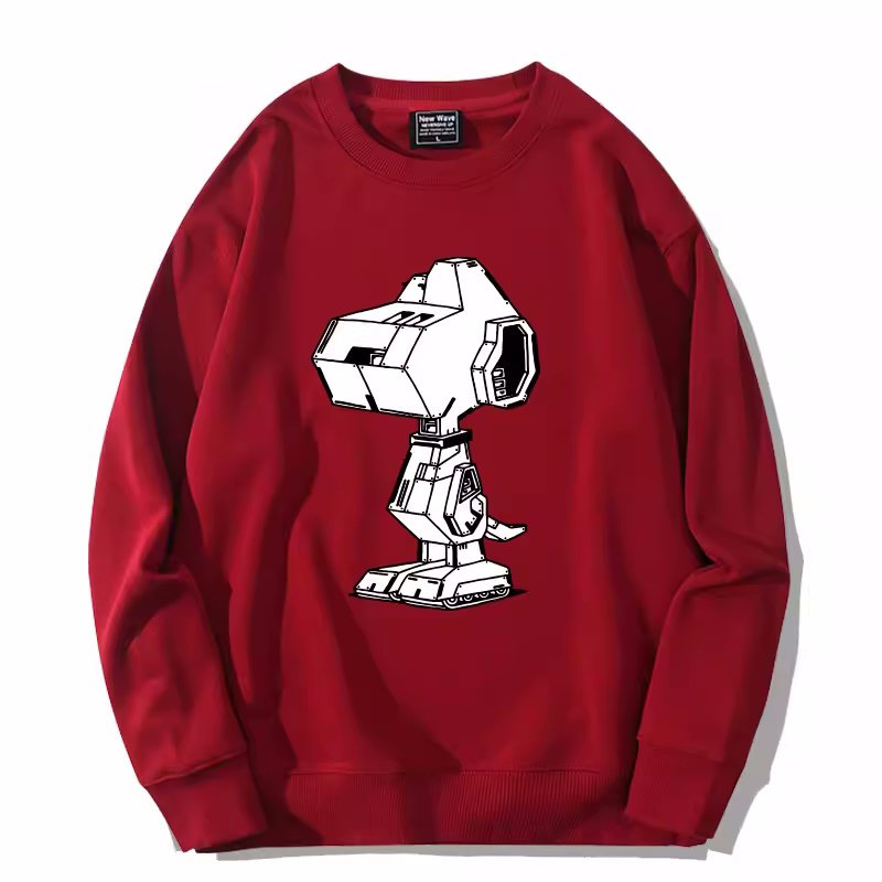 画像9: robot terminator snoopy Sweatshirt  ユニセックス男女兼用 ロボットターミネータースヌーピー スウェットトレーナー  (9)