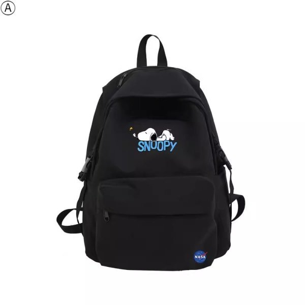 画像1: 24 NASA x Sleeping Snoopy Backpack rucksack　男女兼用NASAナサ×スヌーピー バックパック　リュックサック　通学　通勤 (1)