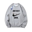 画像3: 24 Bugs Bunny & Looney Tunes JUST DO IT LATER logo sweater  ユニセックス 男女兼用バックスバニー＆ルーニー・テューンズJUST DO IT LATERプリント スウェット (3)