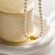 画像5: simple retro pearl clavicle chain vacuum plated  pearl necklace jewelrynecklace 　パール＆＆スクエアメタル チョーカーネックレス (5)