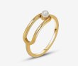画像7: pearl personalized geometric loop ring finger ring　パールループリング指輪 ゴールド シルバー (7)
