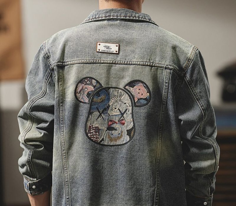 画像5: Bearbrick x kaws Denim G Jacket  ユニセックス 男女兼用ベアブリック×カウズデニムGジャンジャケット (5)