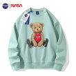 画像14: 23 Unisex NASA&Bear print sweatshirt 男女兼用  ユニセックス ナサ NASA ＆ ベア 熊 長袖スウェット トレーナー (14)