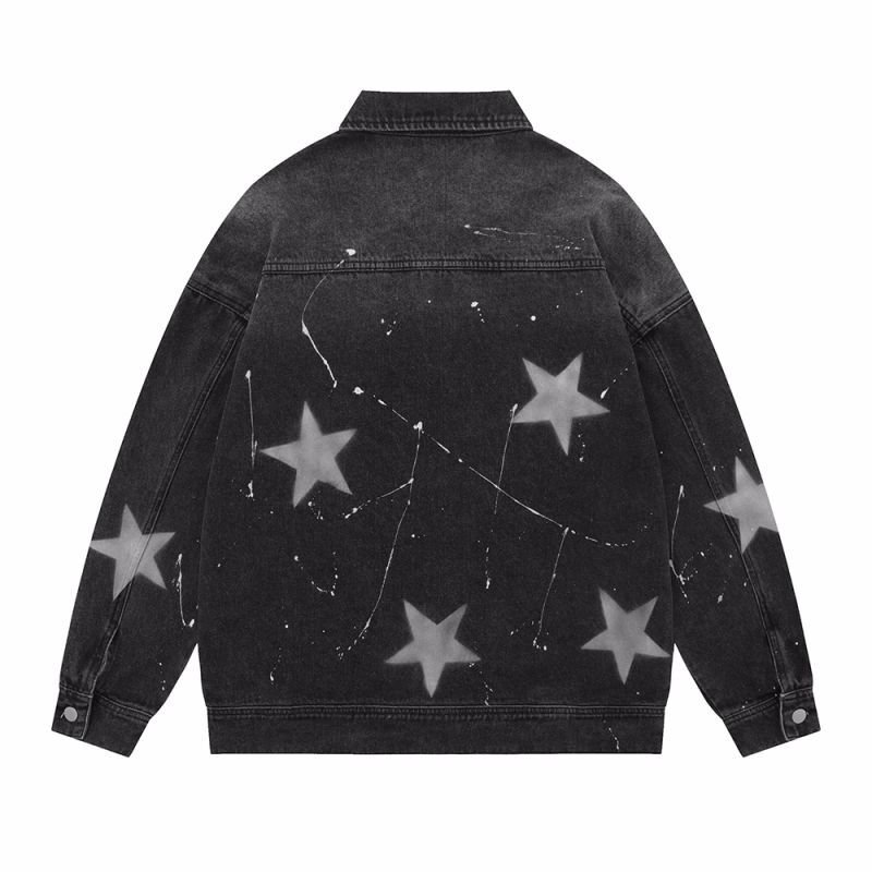 画像4: star & paint Denim G Jacket  ユニセックス 男女兼用スター星&ペイントデニムGジャンジャケット (4)