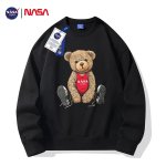 画像2: 23 Unisex NASA&Bear print sweatshirt 男女兼用  ユニセックス ナサ NASA ＆ ベア 熊 長袖スウェット トレーナー (2)