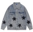 画像1: star & paint Denim G Jacket 　ユニセックス 男女兼用スター星＆ペイントデニムGジャンジャケット (1)