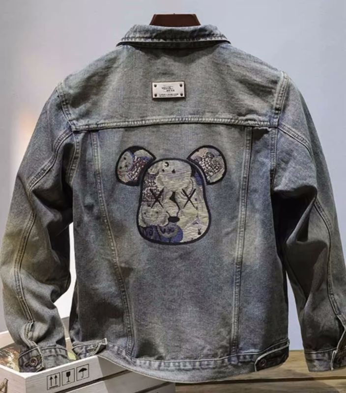 画像4: Bearbrick x kaws Denim G Jacket  ユニセックス 男女兼用ベアブリック×カウズデニムGジャンジャケット (4)