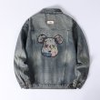 画像1: Bearbrick x kaws Denim G Jacket 　ユニセックス 男女兼用ベアブリック×カウズデニムGジャンジャケット (1)