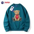 画像8: 23 Unisex NASA&Bear print sweatshirt 男女兼用  ユニセックス ナサ NASA ＆ ベア 熊 長袖スウェット トレーナー (8)